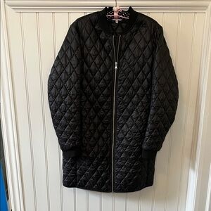 ALFRED SUNG Black Quilted Puffer Jacket